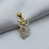 #DX10101 - Dije Búho Con Diamante Natural Oro 10K - MX255/