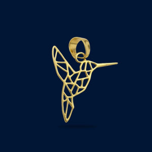 #D10259 - Dije Colibrí Oro 10K - H04/0.8