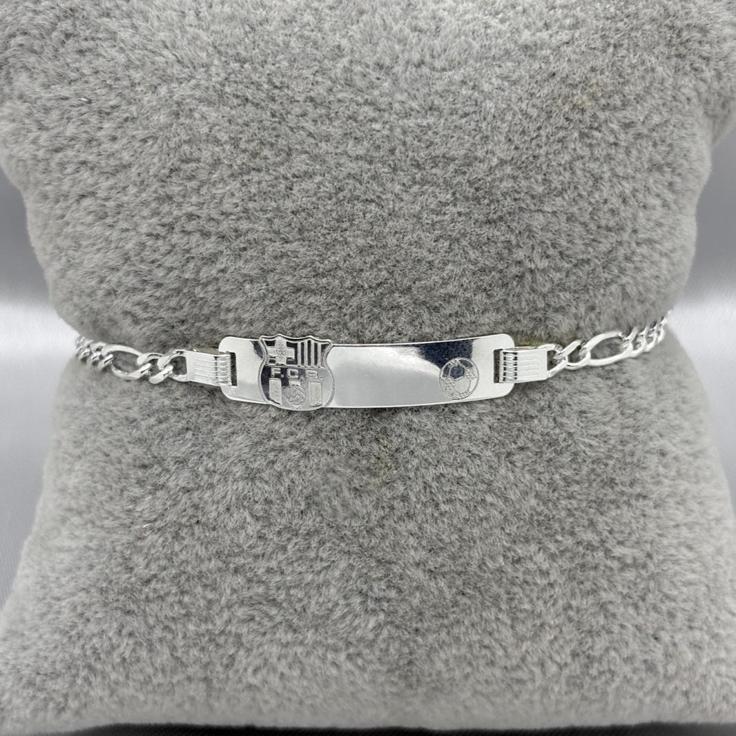 #ESC205 - Esclava Escudo F.C.B. Barcelona Fútbol Plata - A12/3.3