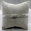 #ESC211 - Esclava Petatillo/Tejido Doble Cubana Plata - 8 mm - B10/19.5