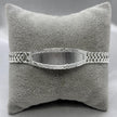 #ESC211 - Esclava Petatillo/Tejido Doble Cubana Plata - 8 mm - B10/19.5