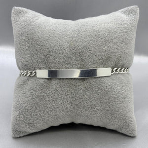 #ESC214 - Esclava Barbada Plata - 100 - 4 mm - A06/6.9