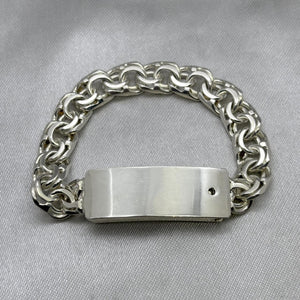 #ESC253 - Esclava Tejido Chino Placa En Caja Plata - A06/22.5