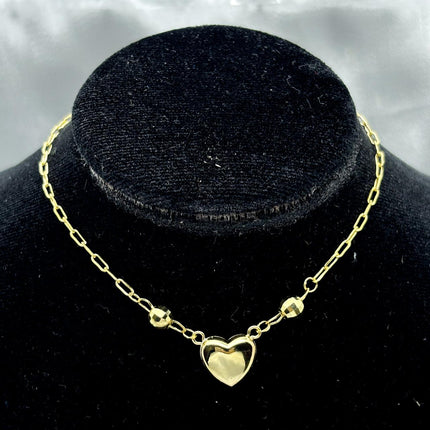 #G10122 - Gargantilla De Corazón Oro 10K - I07/3.5