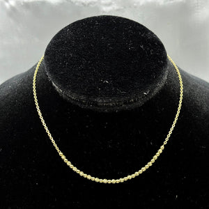 #G10127 - Gargantilla Esferas Diamantadas Oro 10K - I19/3.2