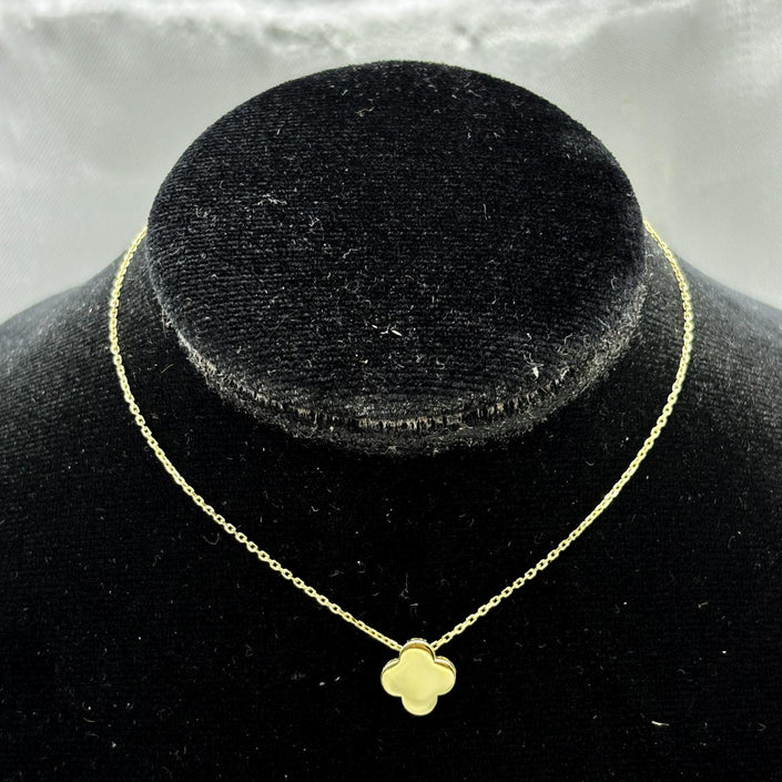 #G10129 - Gargantilla Trébol Tipo Van Cleef Oro 10K - I19/1.6