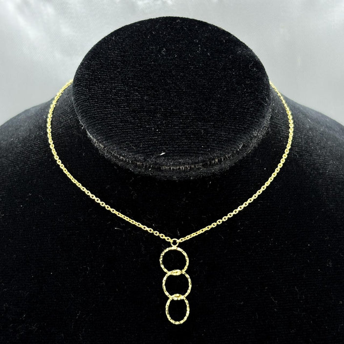 #G10134 - Gargantilla Aros Oro 10K - H19/2.9