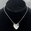 #G180 - Gargantilla Dije Corazón Mamá Con Piedra Zirconia Plata - PU3.7