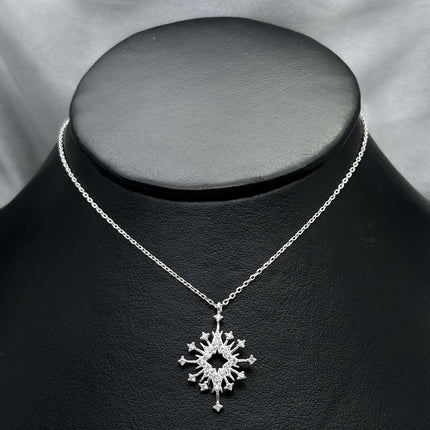 #G226 - Gargantilla De Copo De Nieve De Plata - B11/2.5