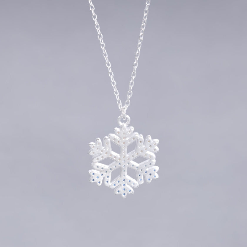 #G227 - Gargantilla Copo De Nieve De Plata - B11/2.8