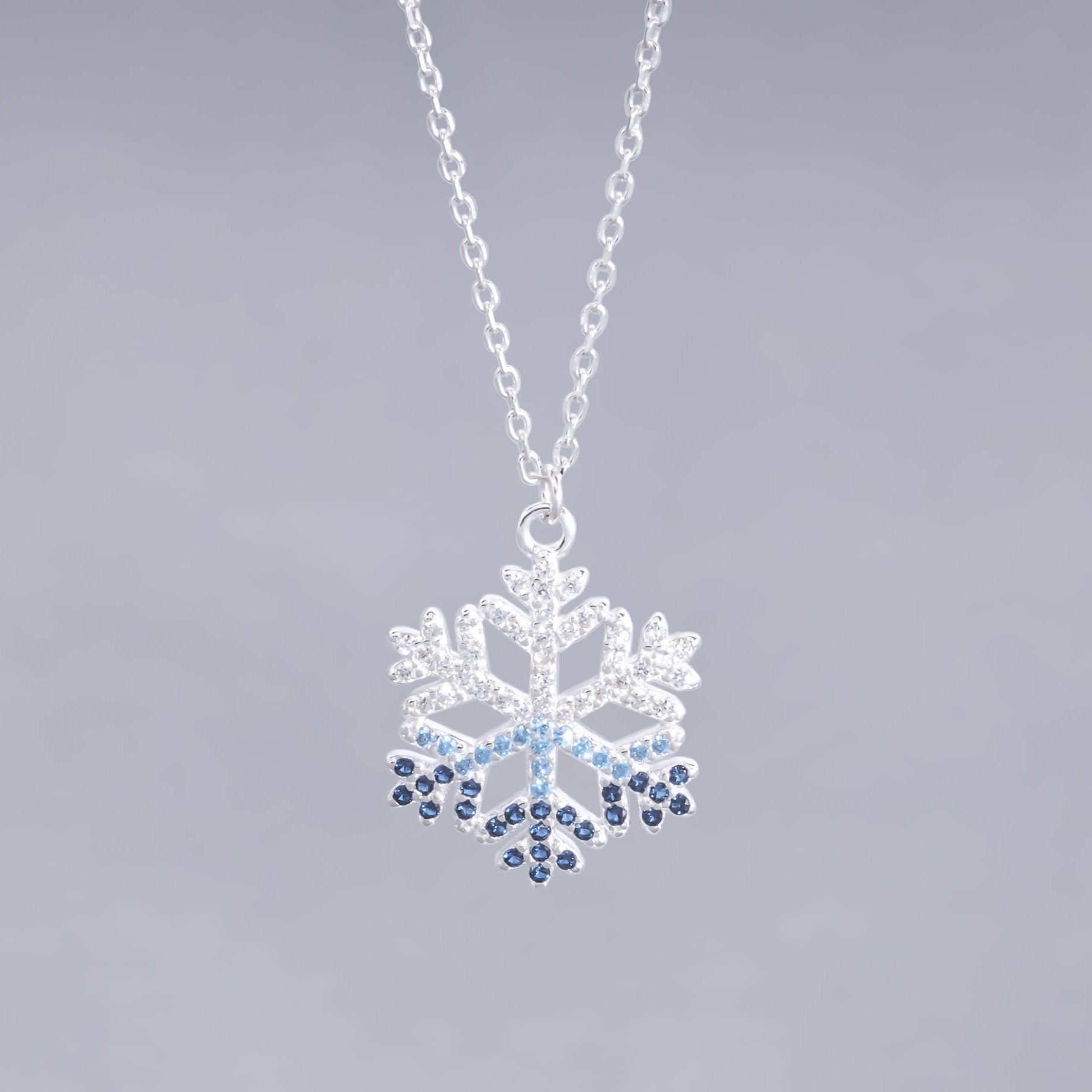 #G227 - Gargantilla Copo De Nieve De Plata - B11/2.8