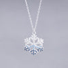 #G227 - Gargantilla Copo De Nieve De Plata - B11/2.8