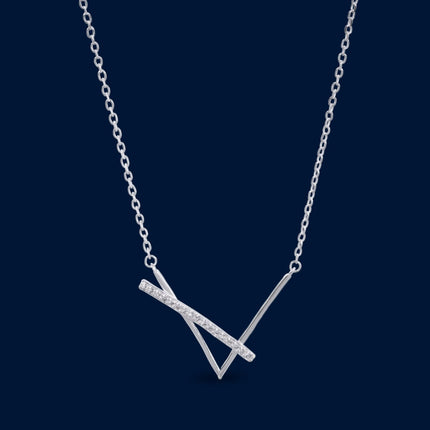 #G232 - Gargantilla V De Plata - C14/2.1