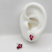 #BR193 - Broquel COnciencia/Angel/Diablito Piedra Zirconia Plata - E48/