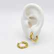 #HOL175 - Arracada Con Piedra Oro Laminado 18k - LB020/