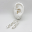 #AR239 - Aretes Espiral Largos De Plata .925 - A08/3.6