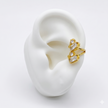 #HOL178 - Huggie/Simulador Tipo Cuff De Oro Laminado 18k - LA030/
