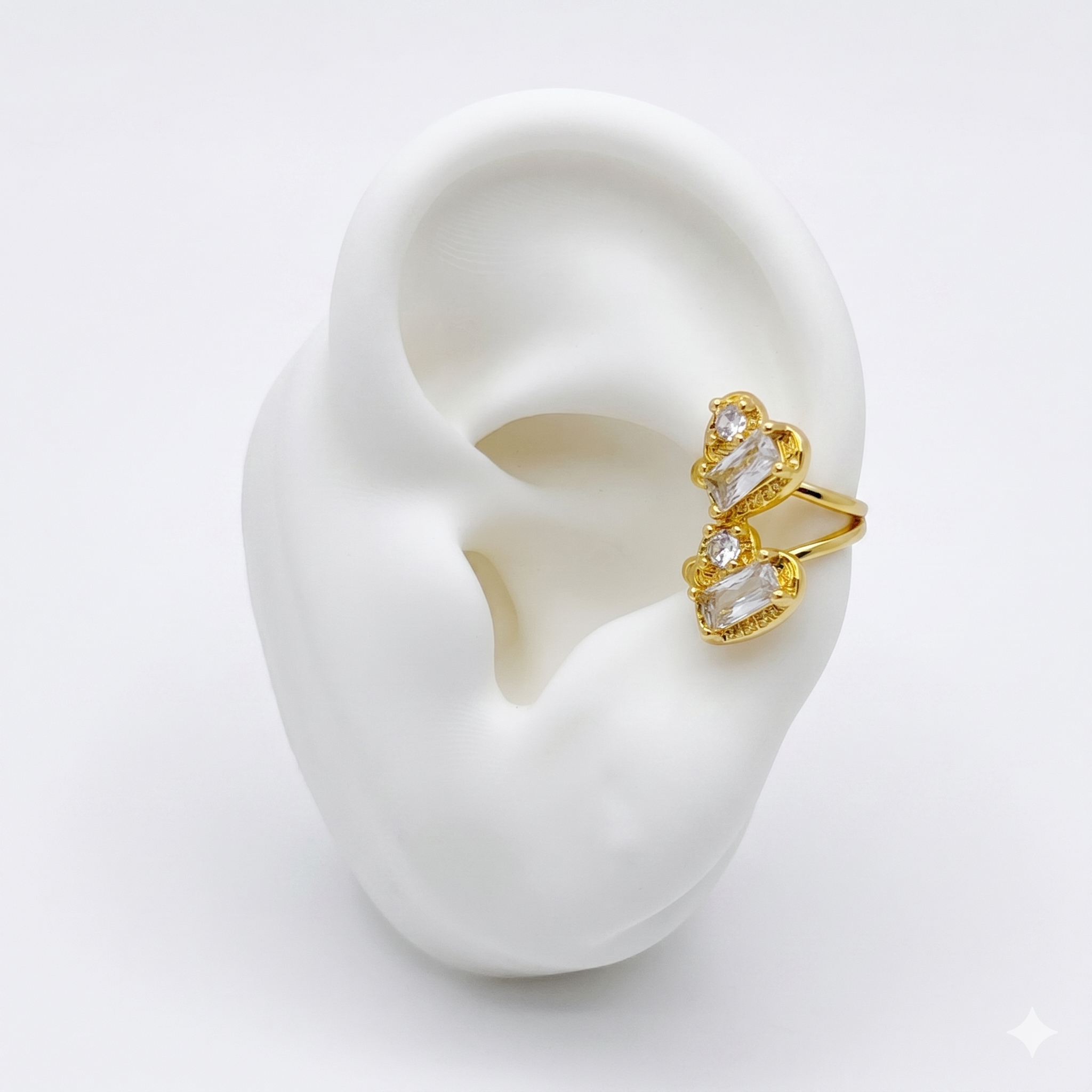 #HOL178 - Huggie/Simulador Tipo Cuff De Oro Laminado 18k - LA030/