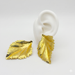 #ARL174 - Arete De Hoja De Oro Laminado 18k - LA030/