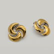 #BOL137 - Broquel Tipo Rehilete De Oro Laminado 18k - LB030/