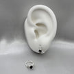 #H195 - Huggie Con Piedra Zirconia Plata - A15/1.7