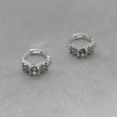 #H195 - Huggie Con Piedra Zirconia Plata - A15/1.7