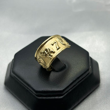 #HE132 - Anillo Ajustable De Herradura De Oro 10K - H05/2.4