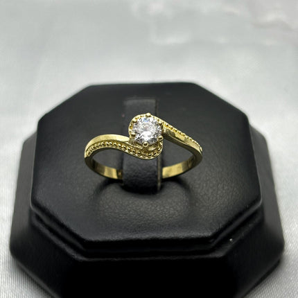 #HE139 - Anillo Solitario De Oro 10k - H05/2.6