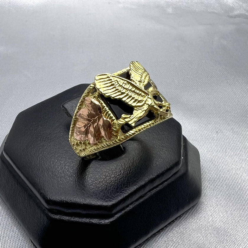 #HE153 - Anillo De Águila De Oro 10k - H05/6.3