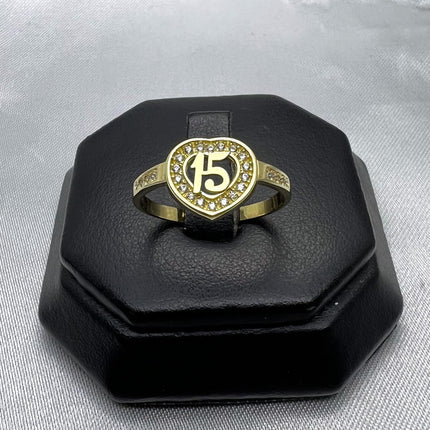 #HE156 - Anillo De Corazón De Oro 10k - H07/2.1