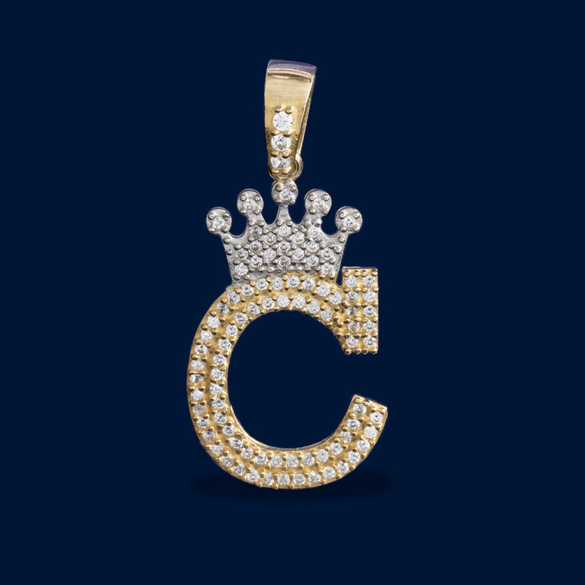 #HE163 - Dije Letras De Oro 10k - H04/3.5