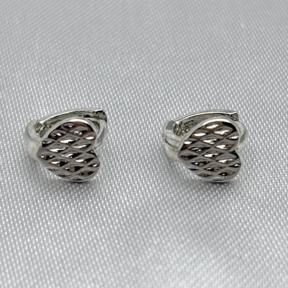 #HOL119 - Huggies De Corazón Oro Laminado 18K - LA020/