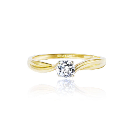 #AD10176 - Anillo Solitario Compromiso Oro 10k - I04/2.0