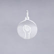 #HE118 - Placa Circular De Plata - DE025/