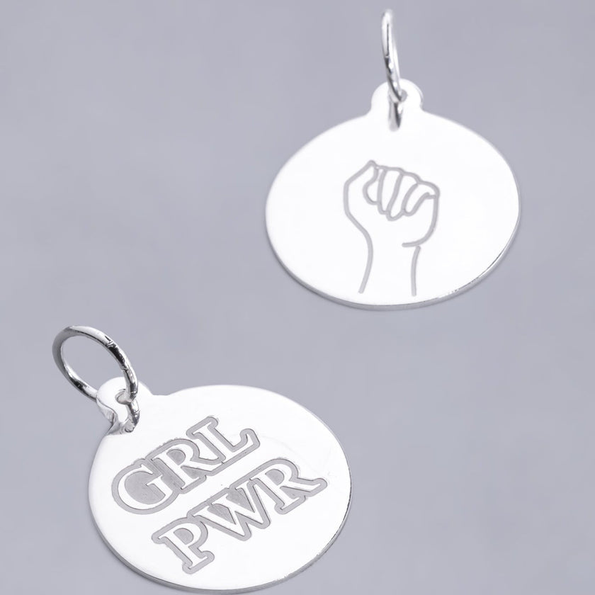 #HE118 - Placa Circular De Plata - DE025/