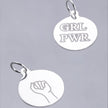 #HE118 - Placa Circular De Plata - DE025/