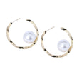 #ARRL148 - Arracadas Con Perla Oro Laminado 18k - LA050/