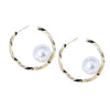 #ARRL148 - Arracadas Con Perla Oro Laminado 18k - LA050/