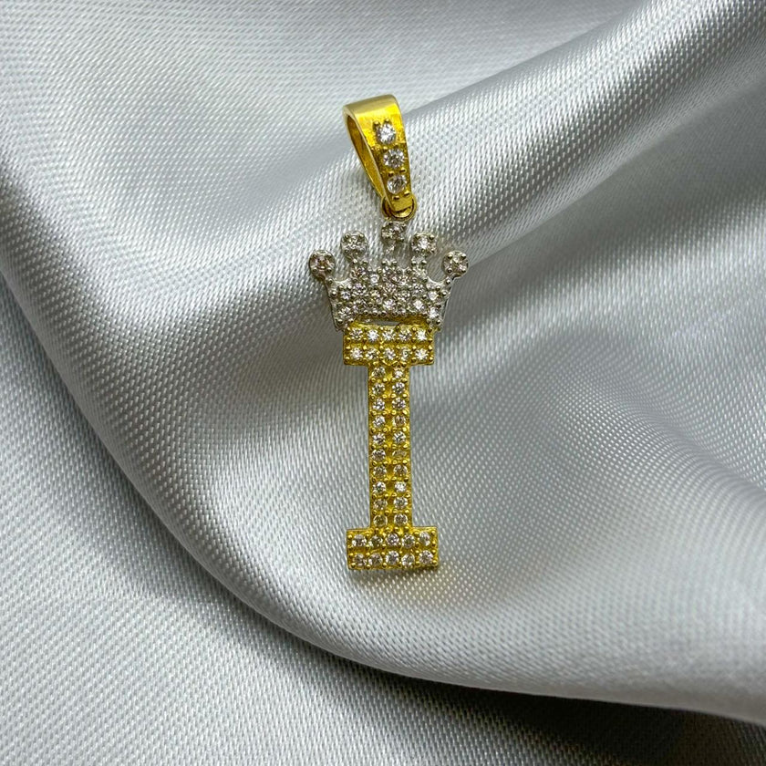 #HE163 - Dije Letras De Oro 10k - H04/3.5