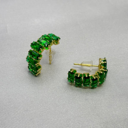 #ARL142 - Arete Con Piedra De Zirconia Oro Laminado 18K - LB030/