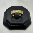 #AOL168 - Anillo Ajustable Piedra Zirconia Oro Laminado 18K - LB030/