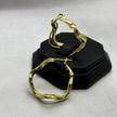 #ARRL144 - Arracada Ondulada De Oro Laminado de 18k - LB030/