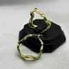 #ARRL144 - Arracada Ondulada De Oro Laminado de 18k - LB030/