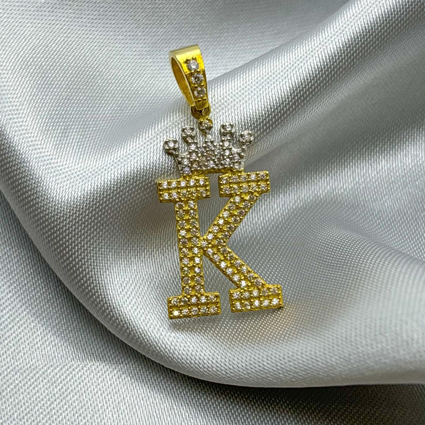 #HE163 - Dije Letras De Oro 10k - H04/3.5