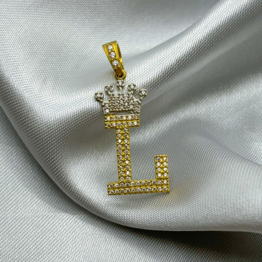 #HE163 - Dije Letras De Oro 10k - H04/3.5