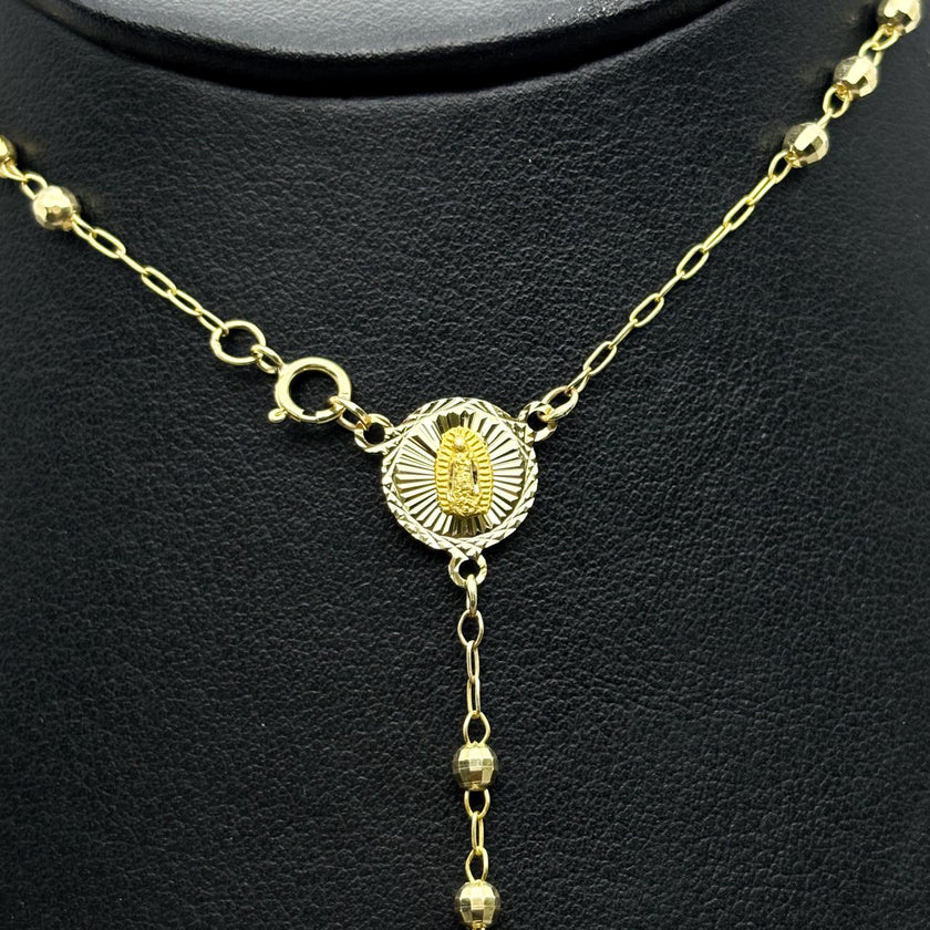 #MR10101 - Rosario De Virgen Guadalupe De Oro 10k - H06/4.8