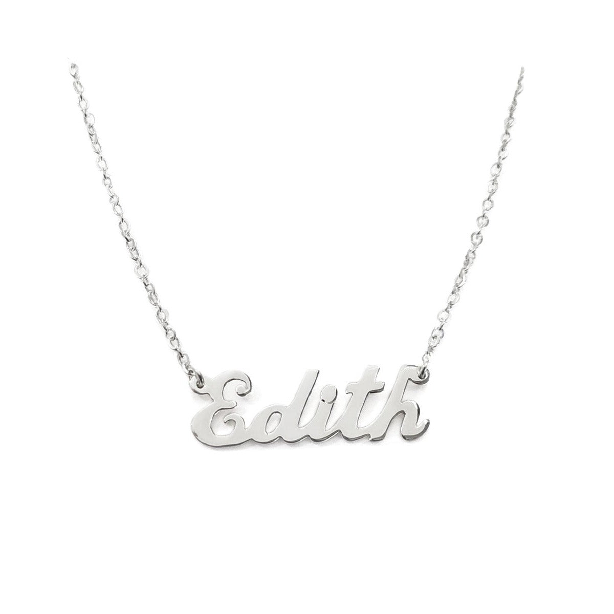 #HE102 / CAD173 - Gargantilla De Nombre Personalizado De Plata - DE025/