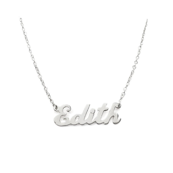 #HE102 / CAD173 - Gargantilla De Nombre Personalizado De Plata - DE025/