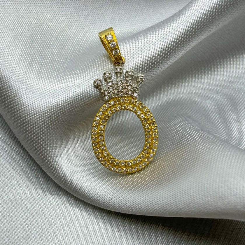 #HE163 - Dije Letras De Oro 10k - H04/3.5