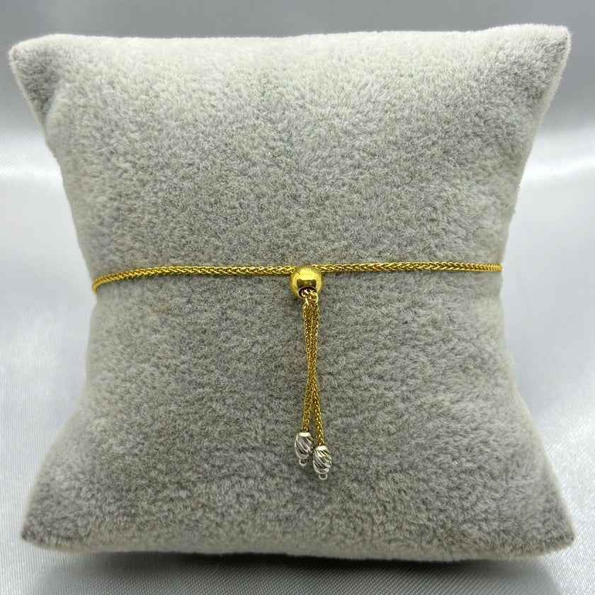 #PA10103 - Pulsera Ajustable De Oro 10k - H15/2.2